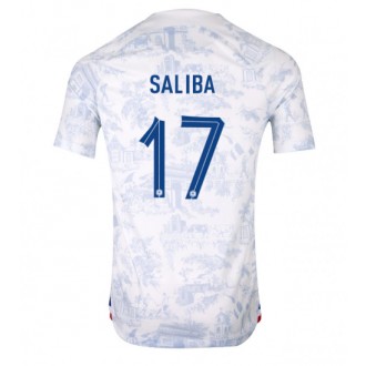 Herren Fußballbekleidung Frankreich William Saliba #17 Auswärtstrikot WM 2022 Kurzarm
